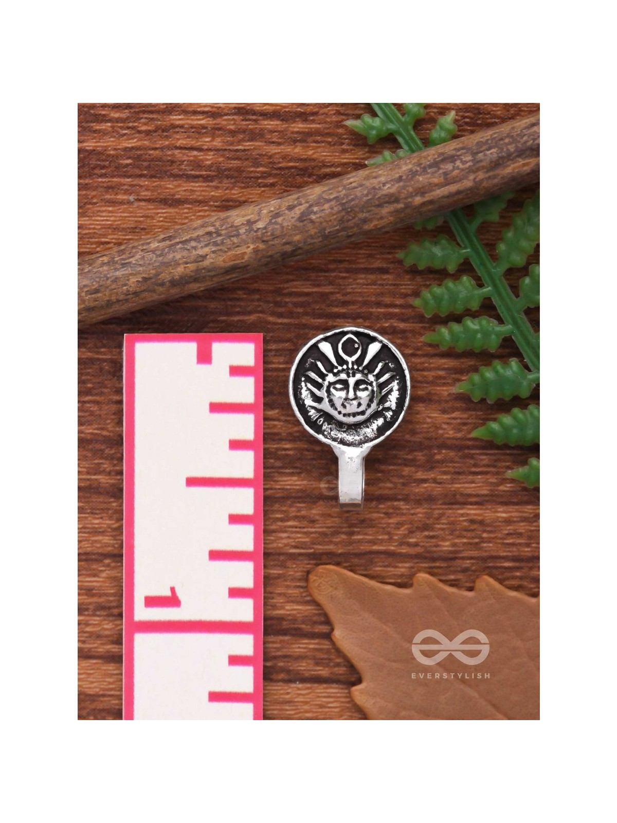 THE DIVINE GRACE - OXIDISED NON-PIERCED NOSERING