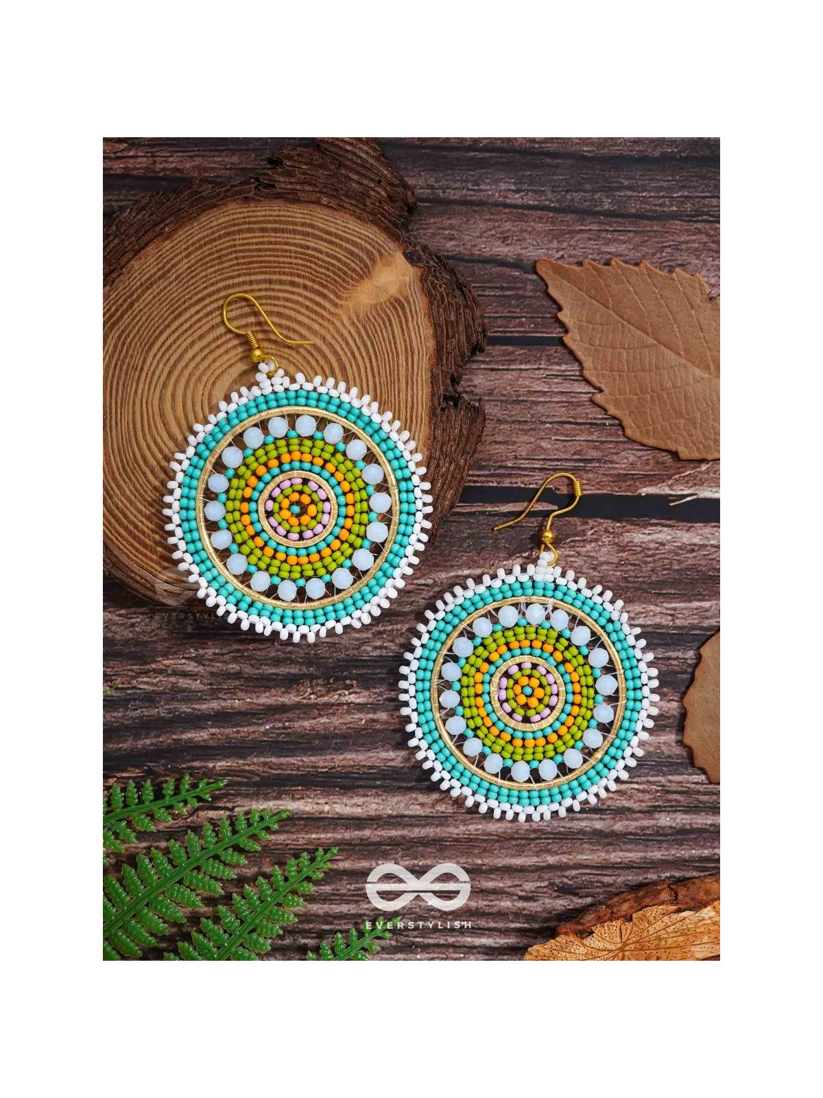 The Wheel of Fortune- Elegant Beaded Earrings