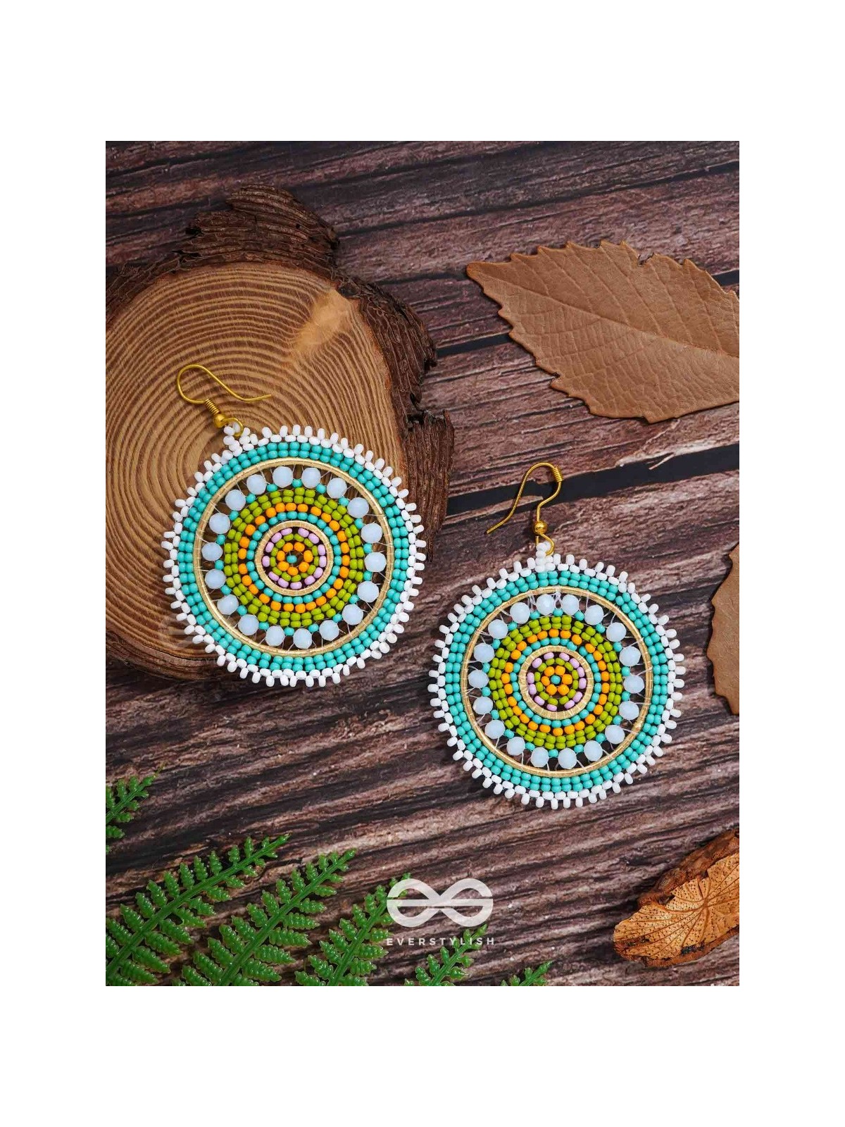 The Wheel of Fortune- Elegant Beaded Earrings