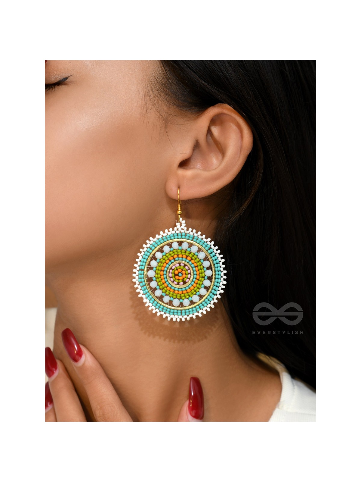 The Wheel of Fortune- Elegant Beaded Earrings