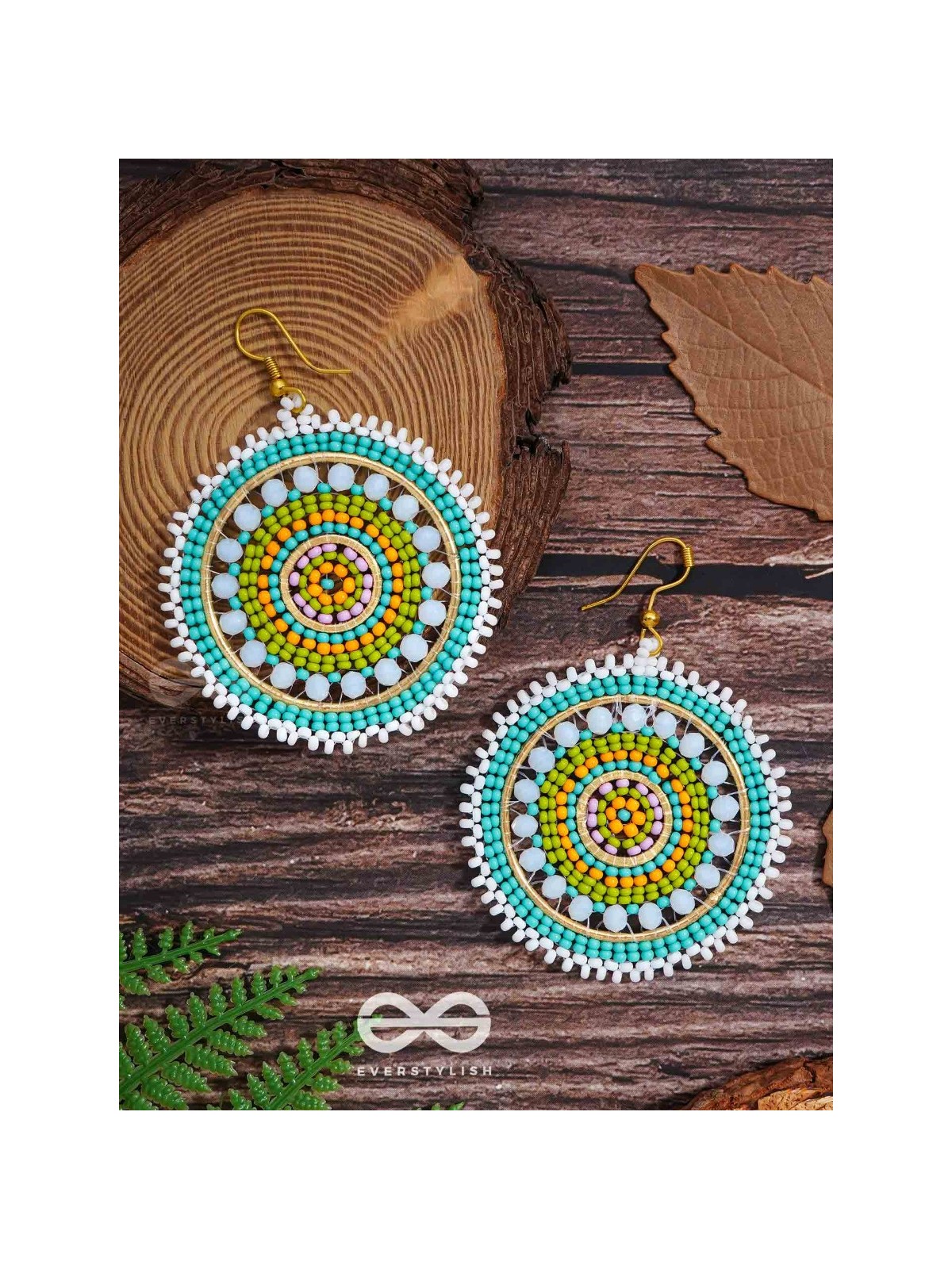 The Wheel of Fortune- Elegant Beaded Earrings