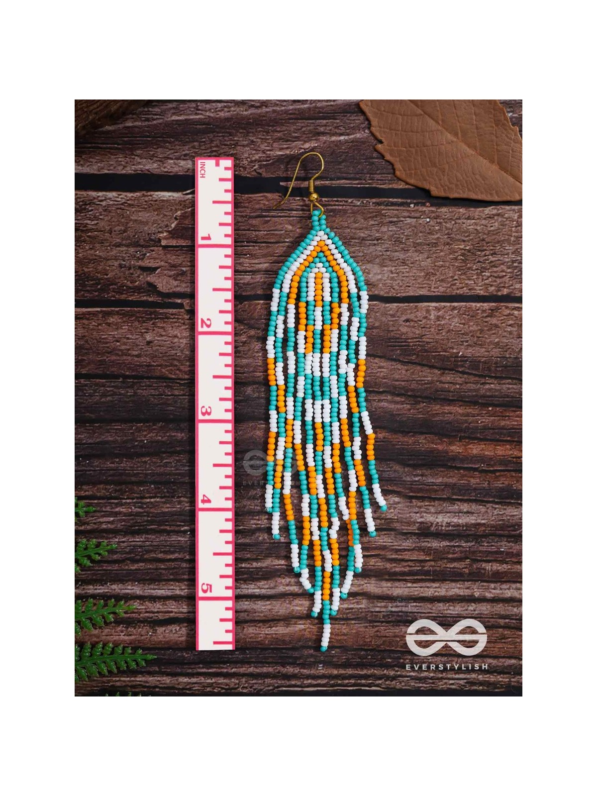 The Magma Ocean- Golden Embellished Earrings