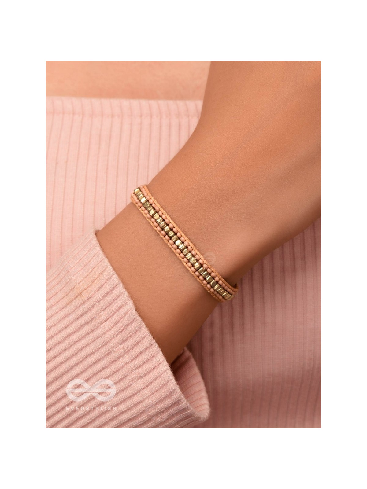 The Bronze Beauty- Beaded Knot Bracelet