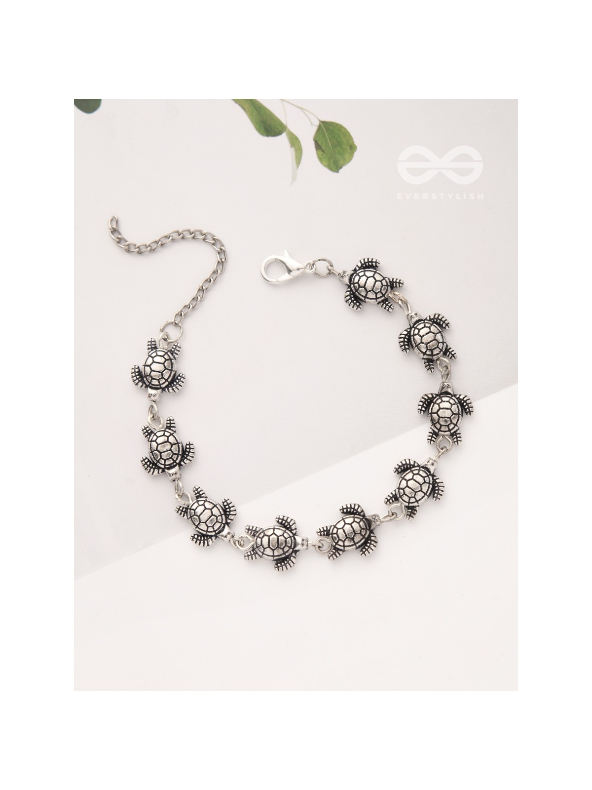 The Turtle Tale- Oxidised Turtle Bracelet