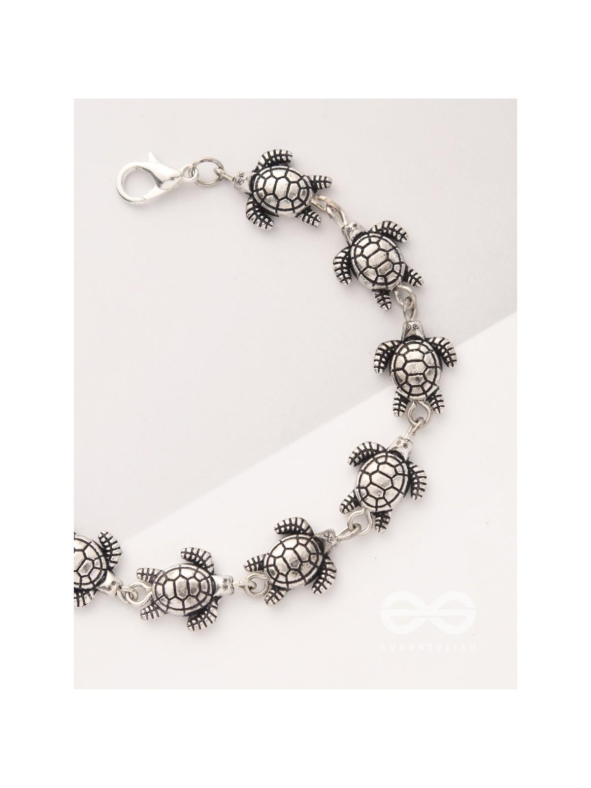 The Turtle Tale- Oxidised Turtle Bracelet