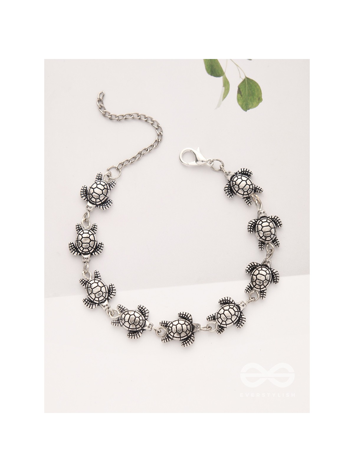 The Turtle Tale- Oxidised Turtle Bracelet