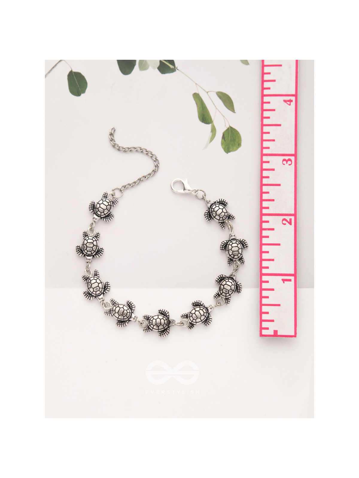 The Turtle Tale- Oxidised Turtle Bracelet