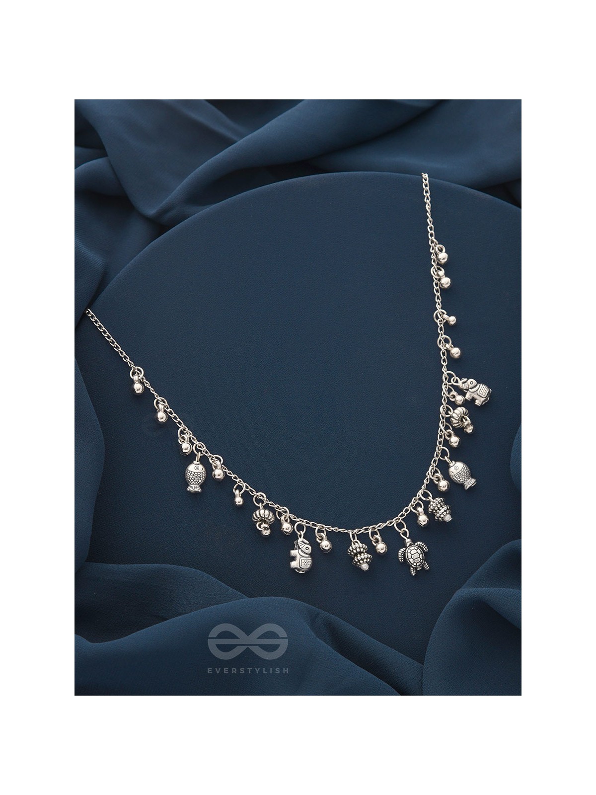 The Bell Spring- Classic  Oxidised Necklace