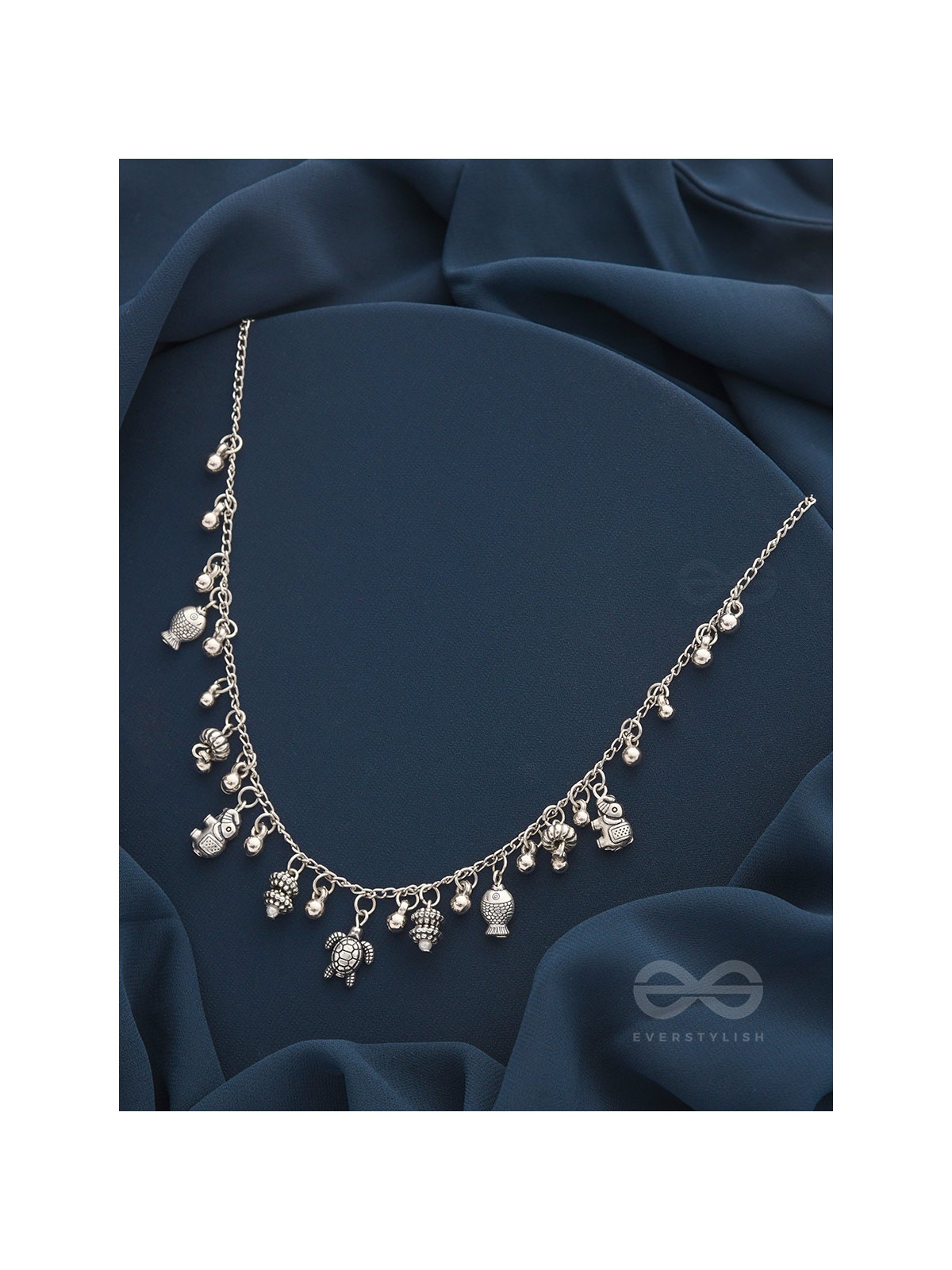 The Bell Spring- Classic  Oxidised Necklace