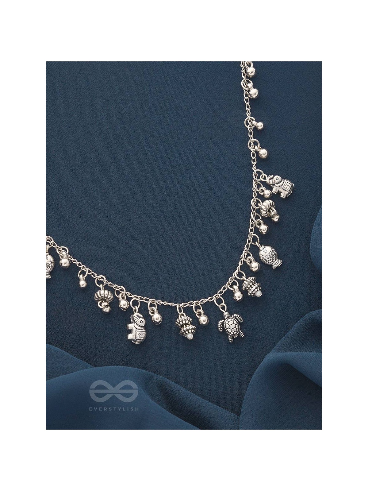 The Bell Spring- Classic  Oxidised Necklace