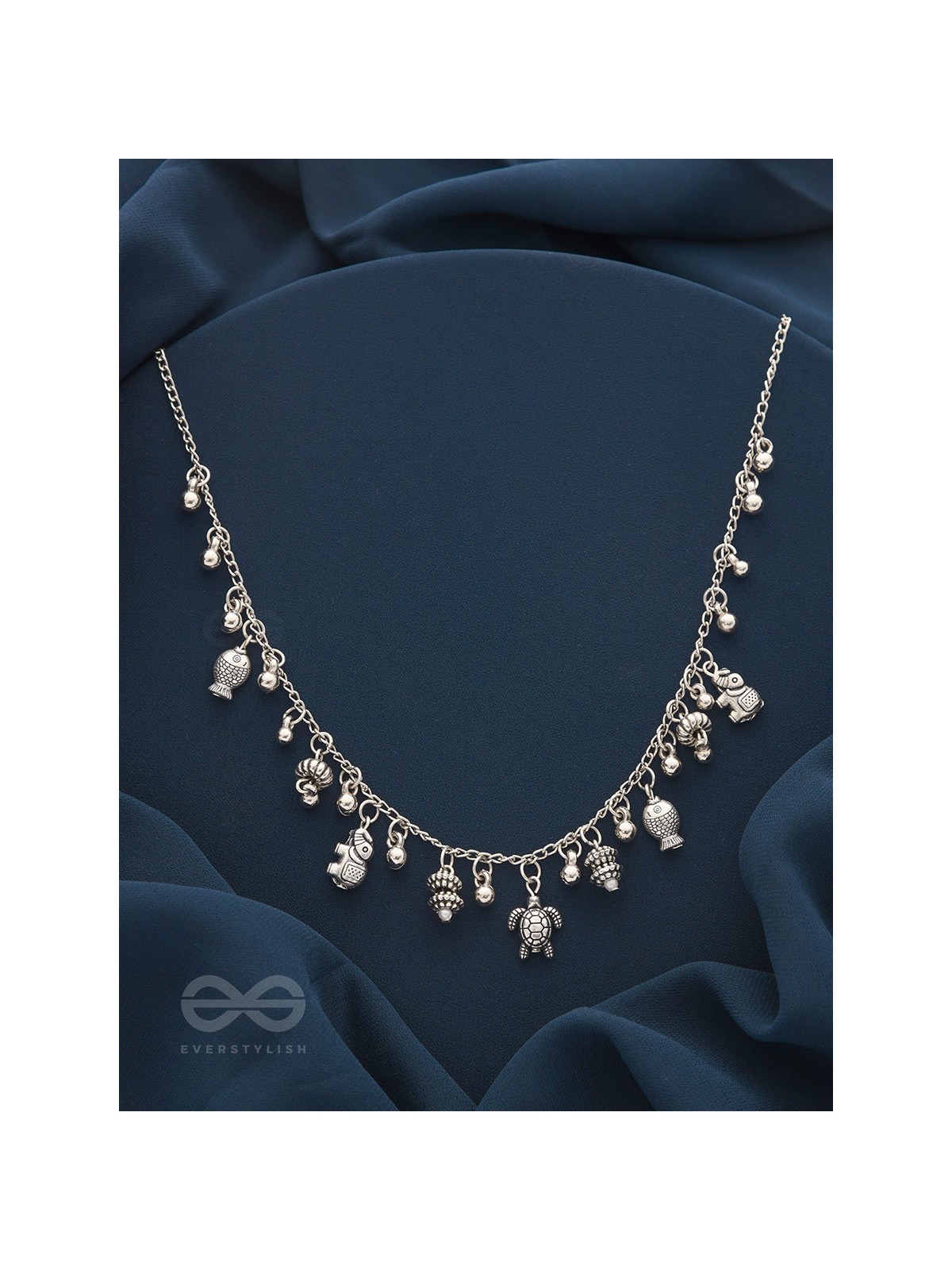 The Bell Spring- Classic  Oxidised Necklace