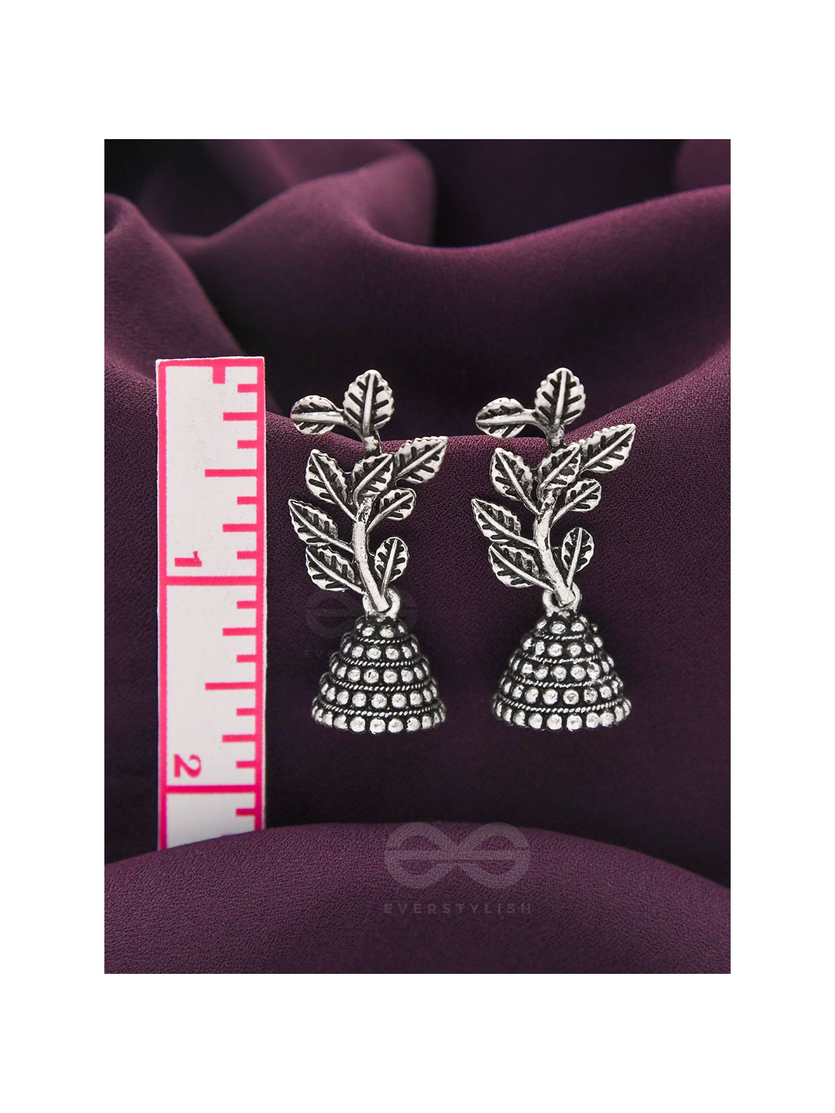 Branch Out- Oxidised Jhumka Earrings