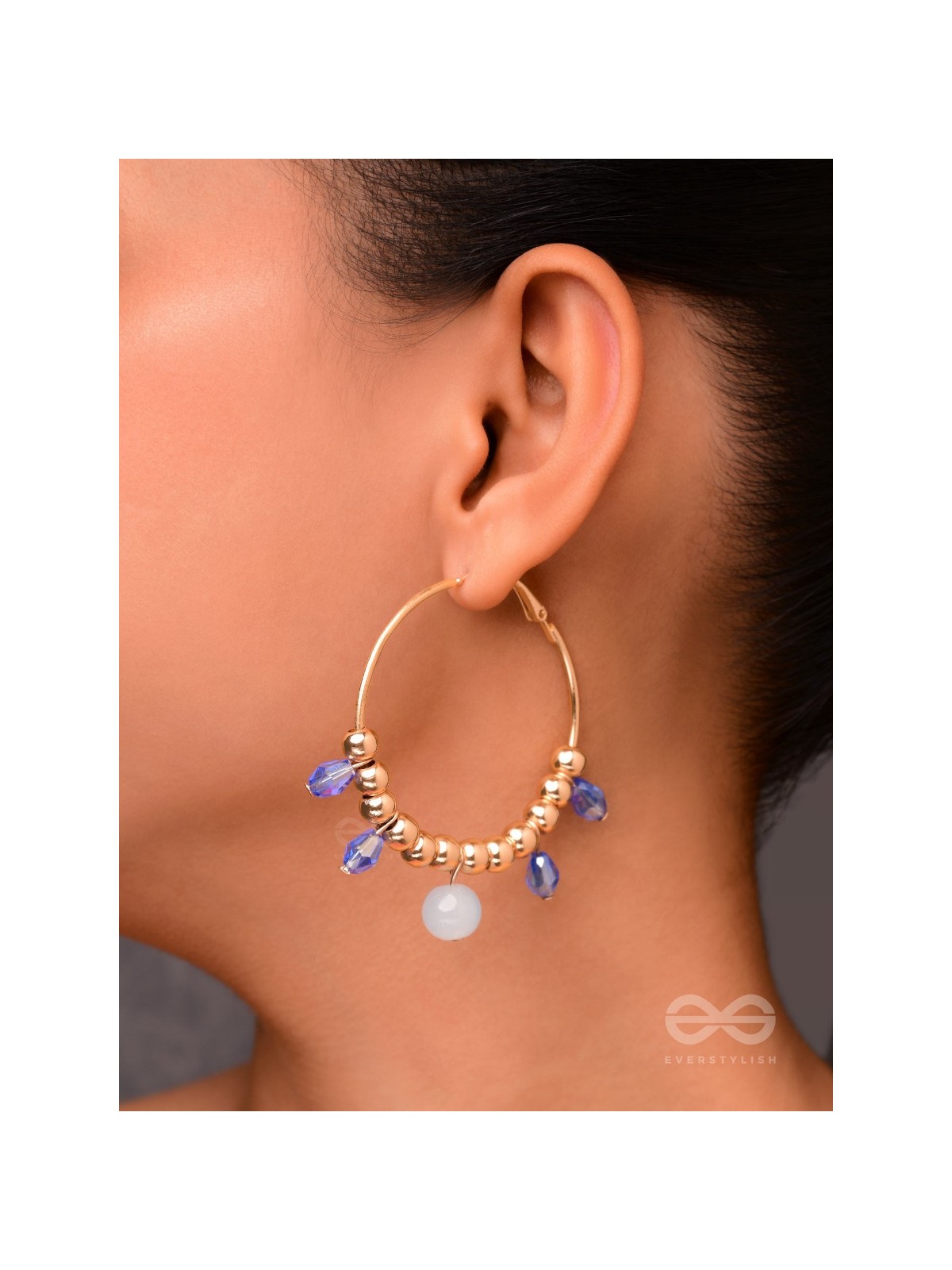 The Sun Shower- Golden Embellished  Earrings