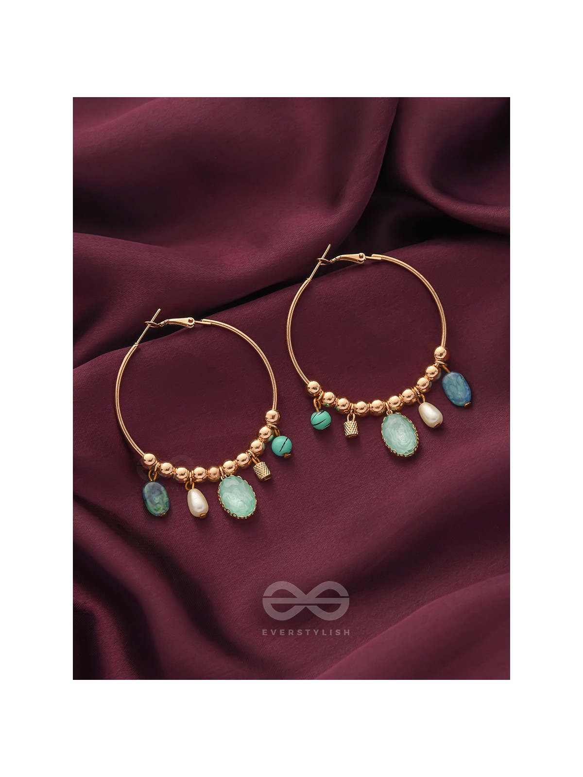 The Jazzy Cosmos- Golden Embellished  Earrings