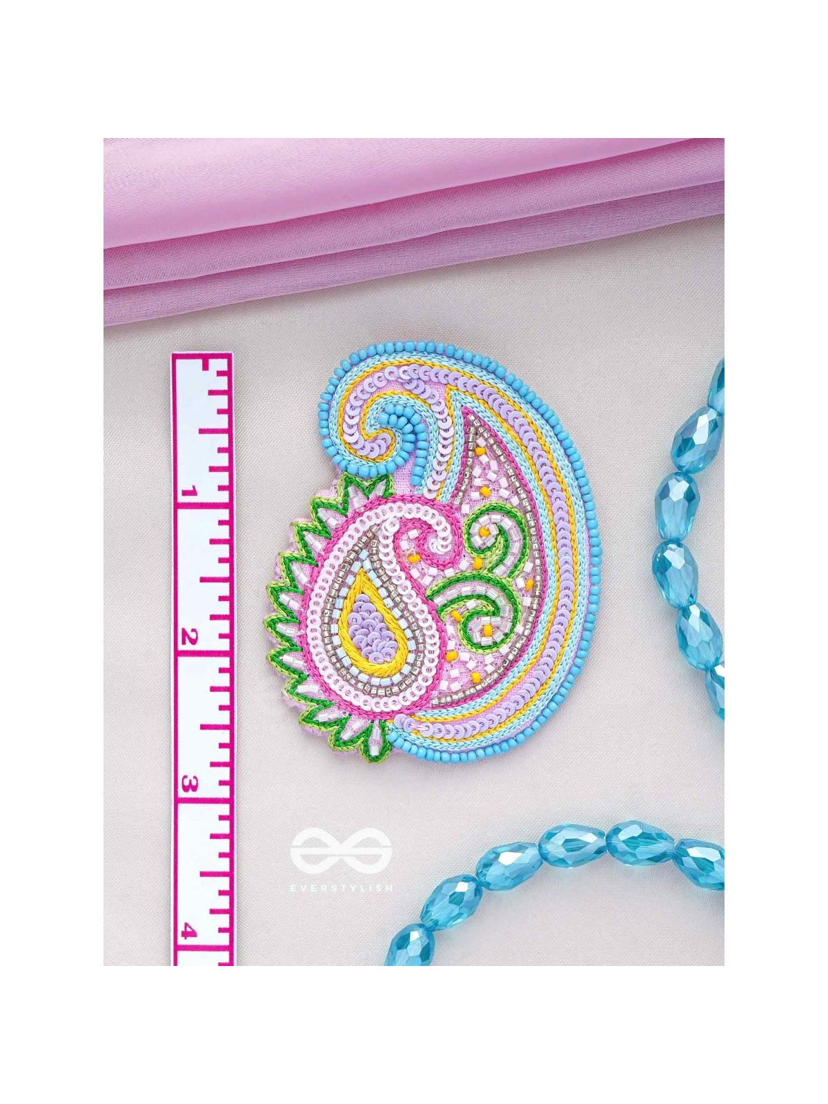 Dhavala- The Beautiful- Resham and Sequins Embroidered Earrings