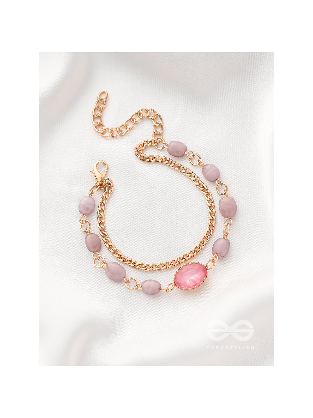 The Violet Sun- Golden Layered Bracelet