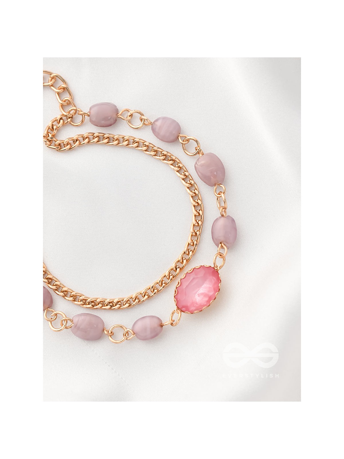 The Violet Sun- Golden Layered Bracelet