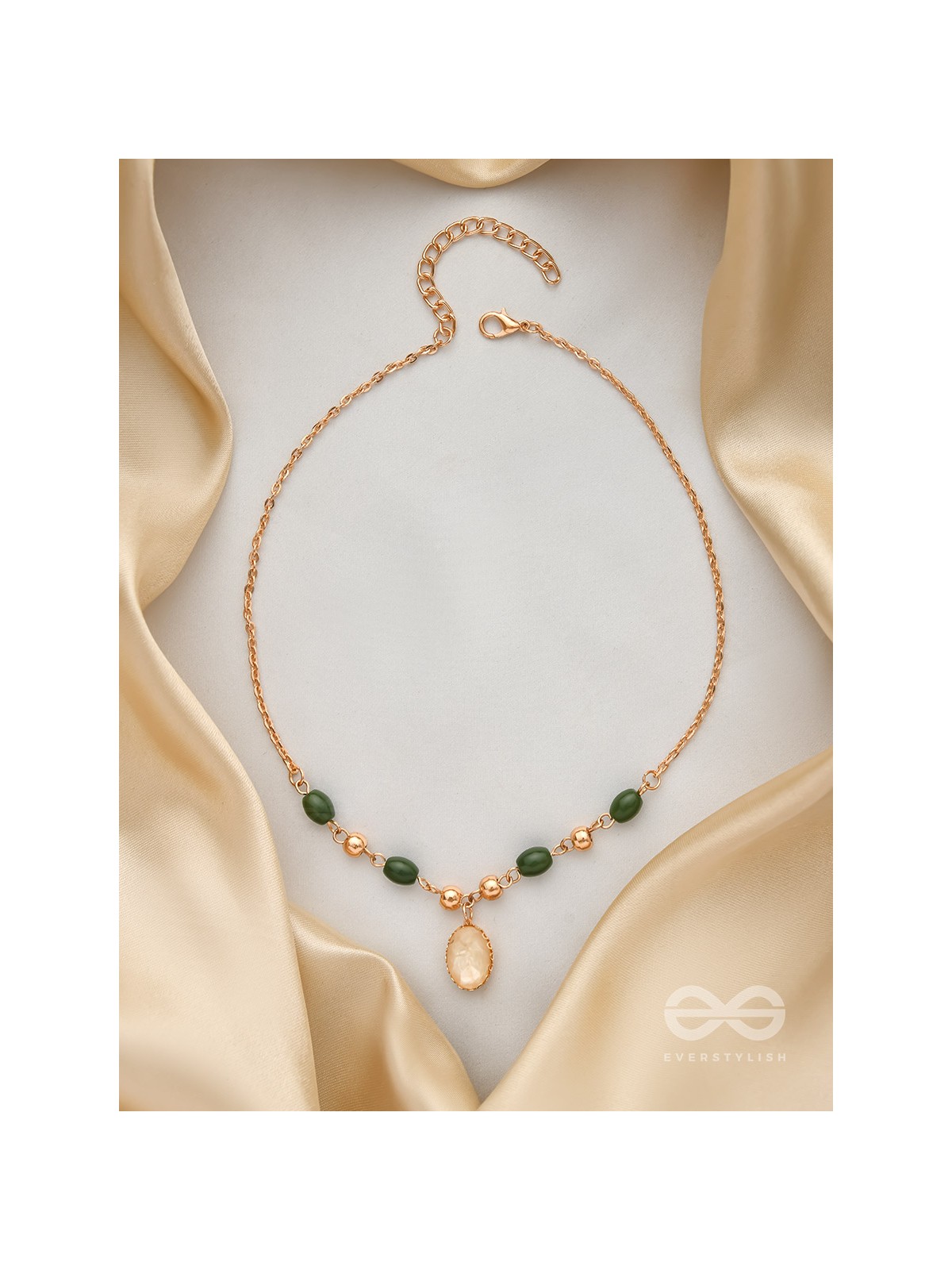 The Sun Belt- Golden Embellished Necklace With Anti-Tarnish Coating