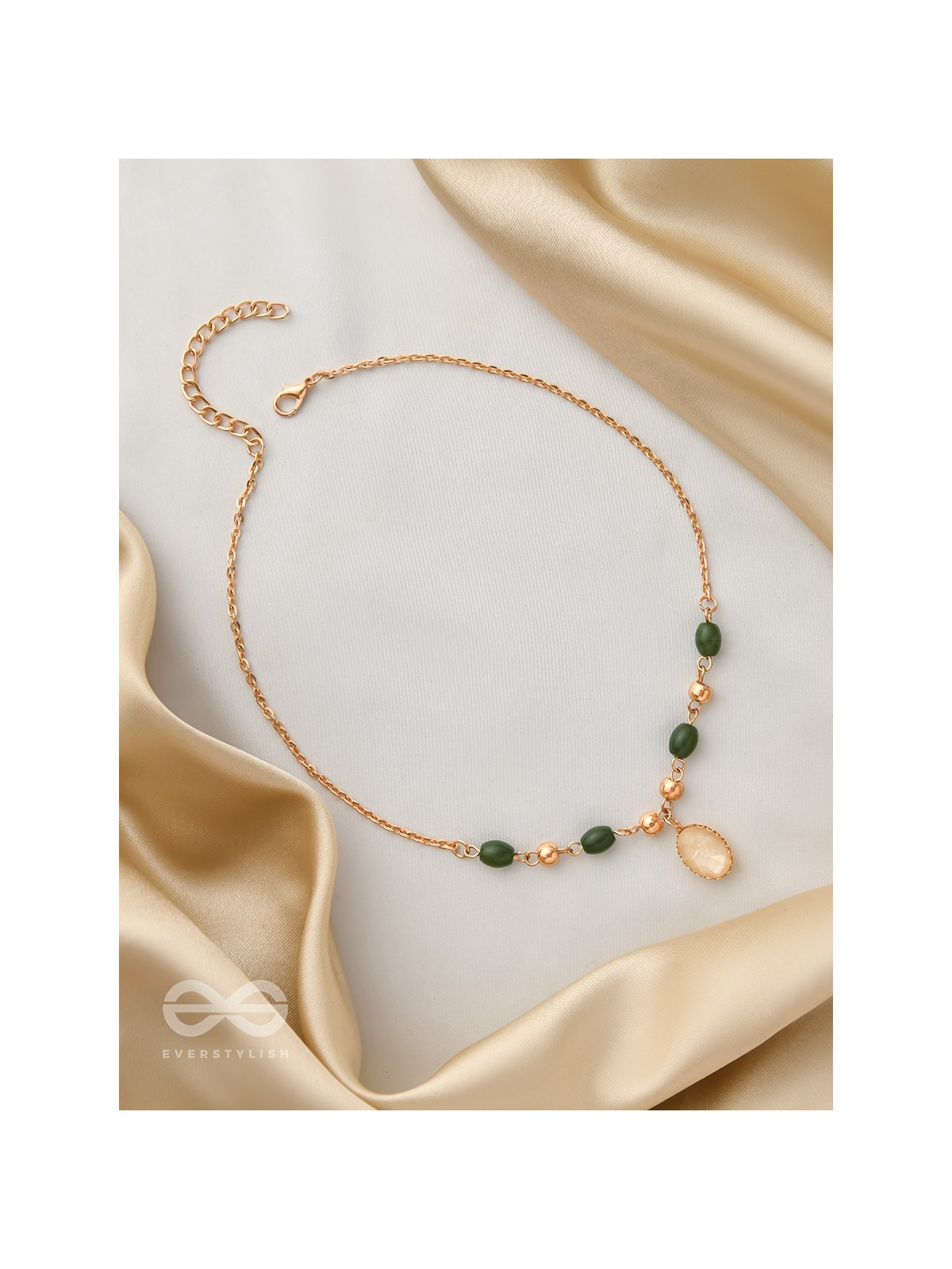 The Sun Belt- Golden Embellished Necklace With Anti-Tarnish Coating