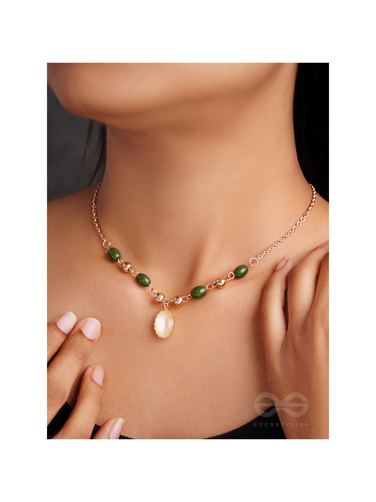 The Sun Belt- Golden Embellished Necklace With Anti-Tarnish Coating