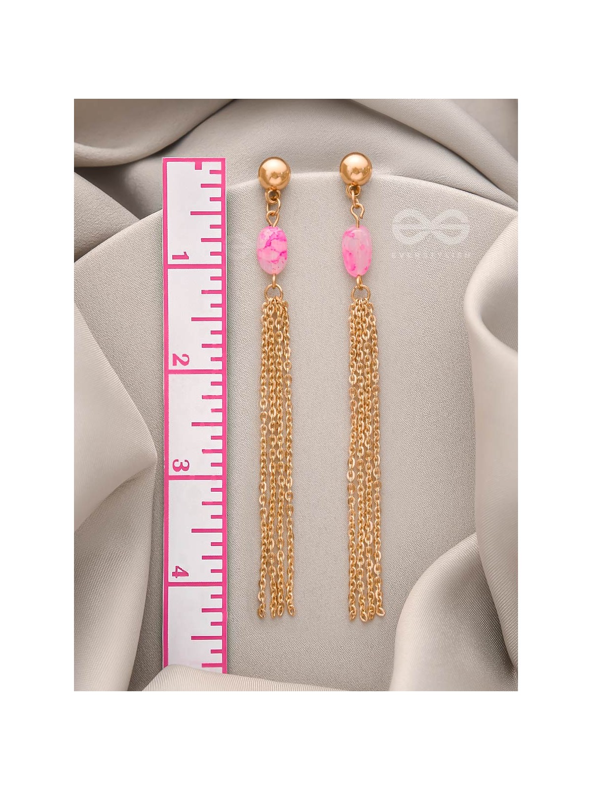 The Lava Stone- Golden Embellished Earrings