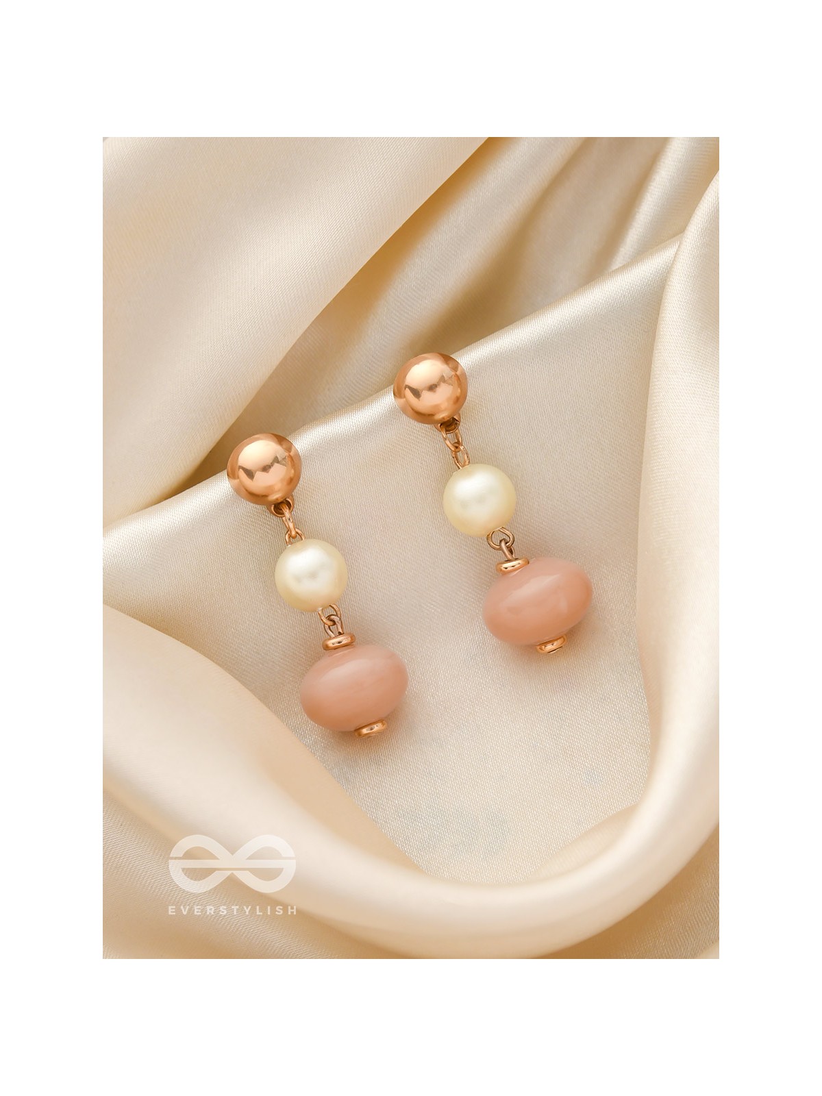 The Bermuda Triangle- Golden Embellished Earrings