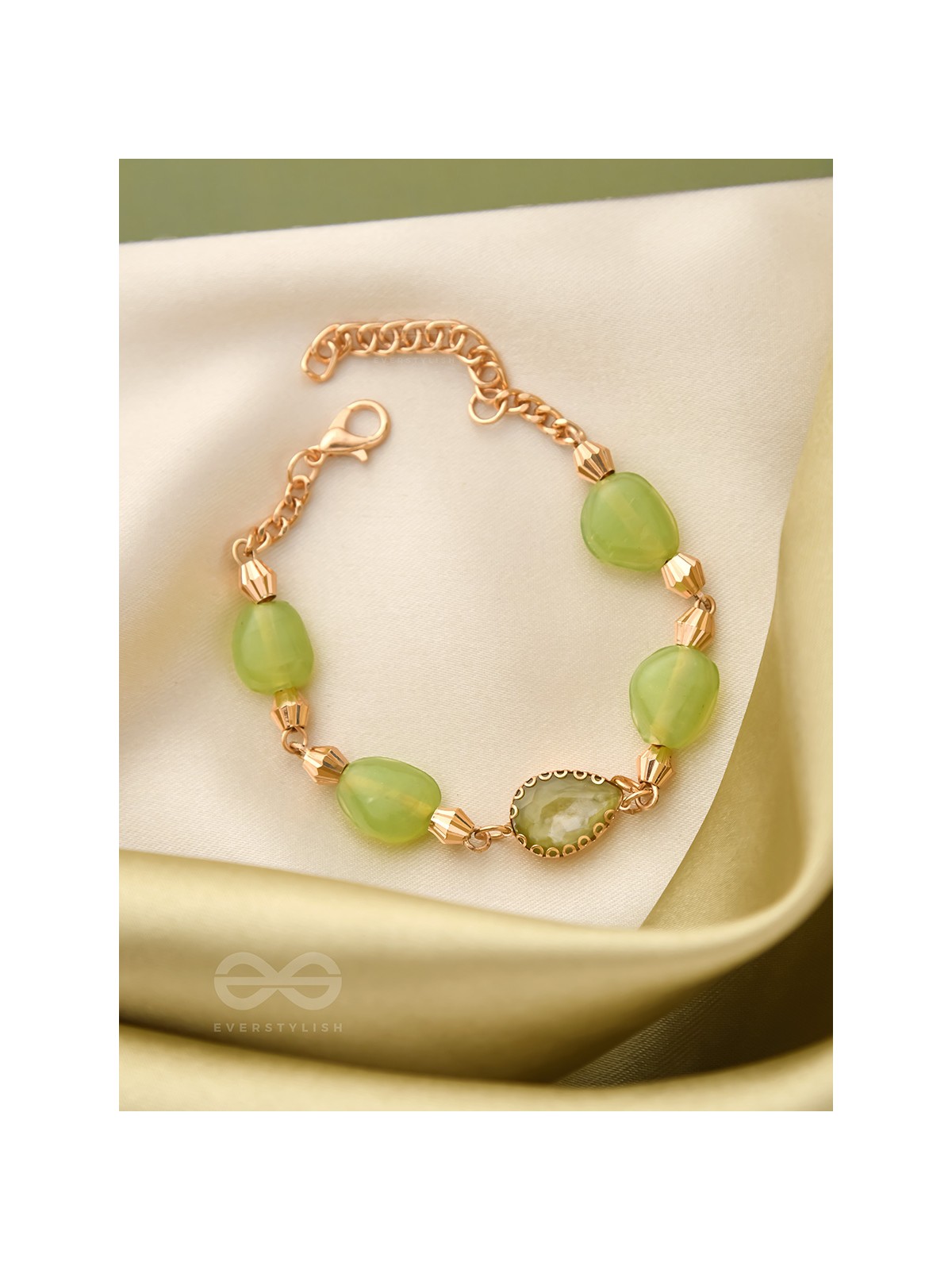 The Lush Loop- Golden Embellished Bracelet