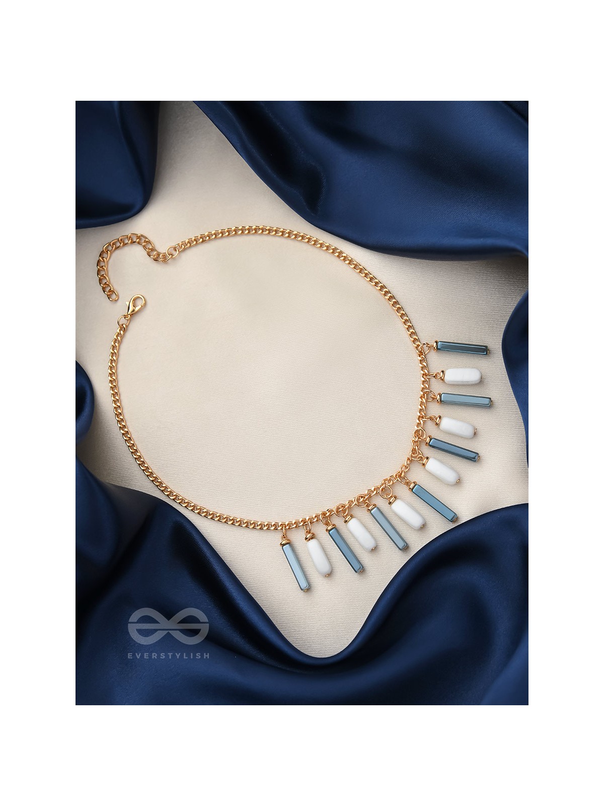 The Twilight- Golden Embellished Necklace With Anti-Tarnish Coating 