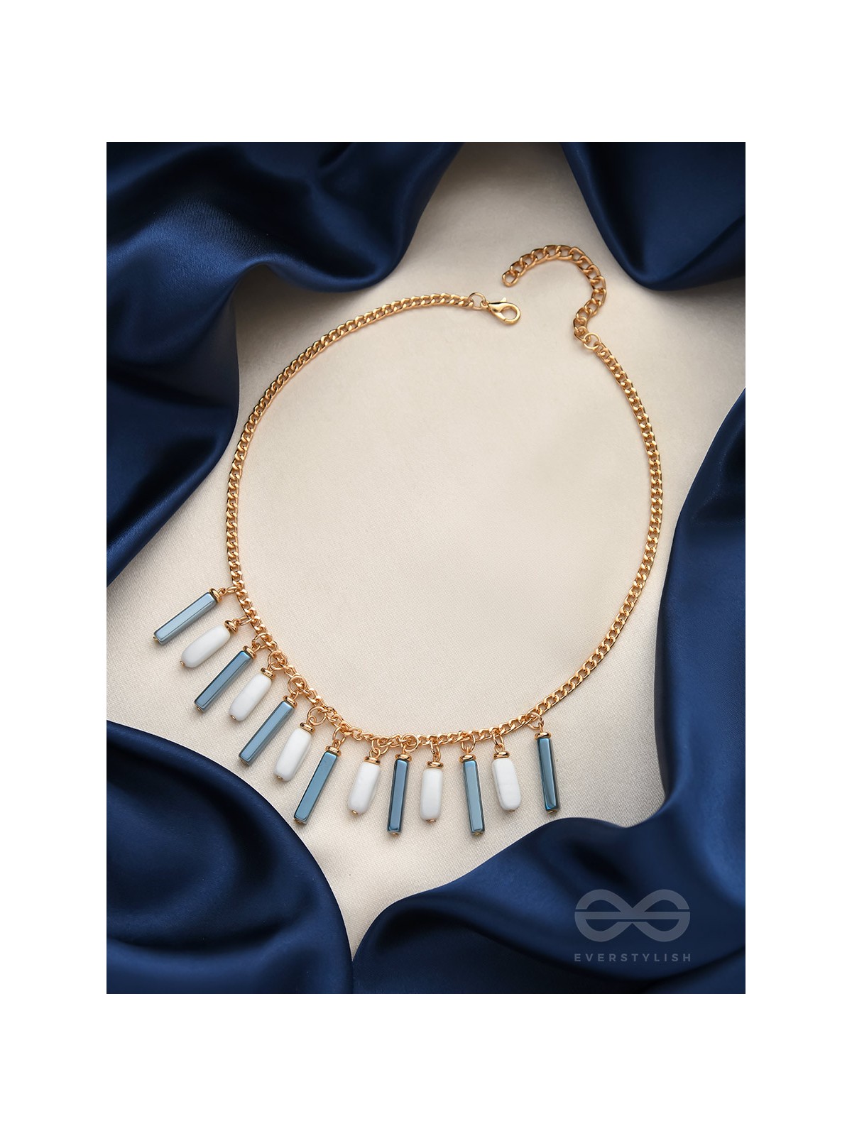 The Twilight- Golden Embellished Necklace With Anti-Tarnish Coating 