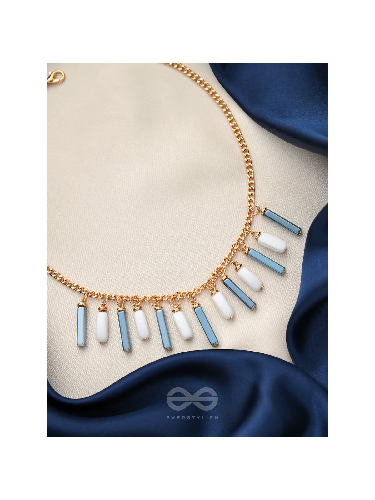 The Twilight- Golden Embellished Necklace With Anti-Tarnish Coating 