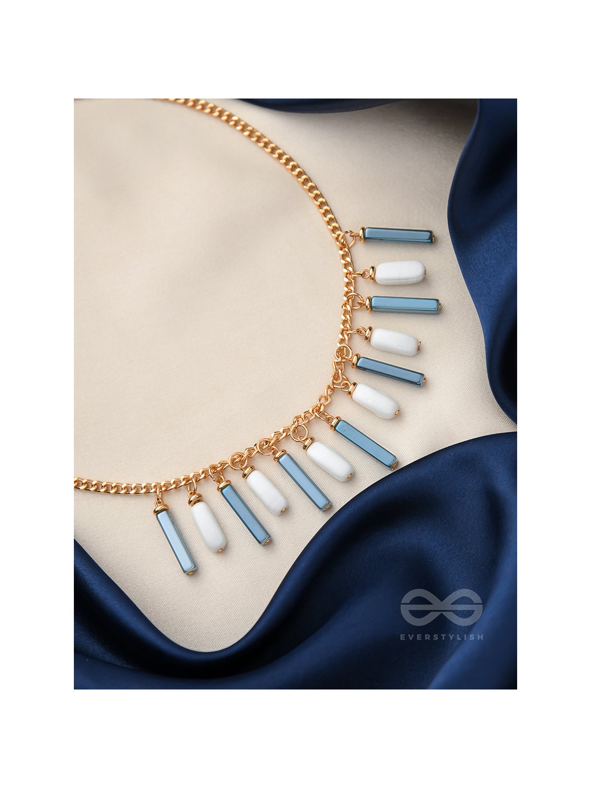 The Twilight- Golden Embellished Necklace With Anti-Tarnish Coating 