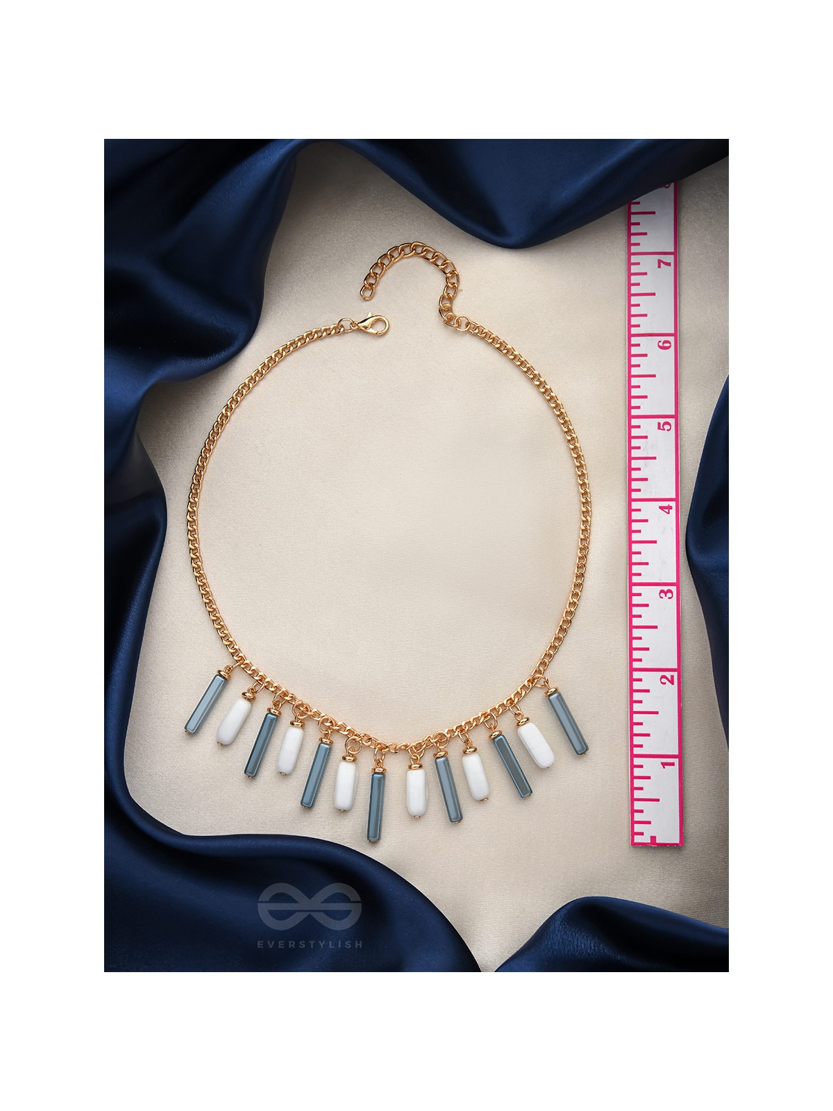 The Twilight- Golden Embellished Necklace With Anti-Tarnish Coating 