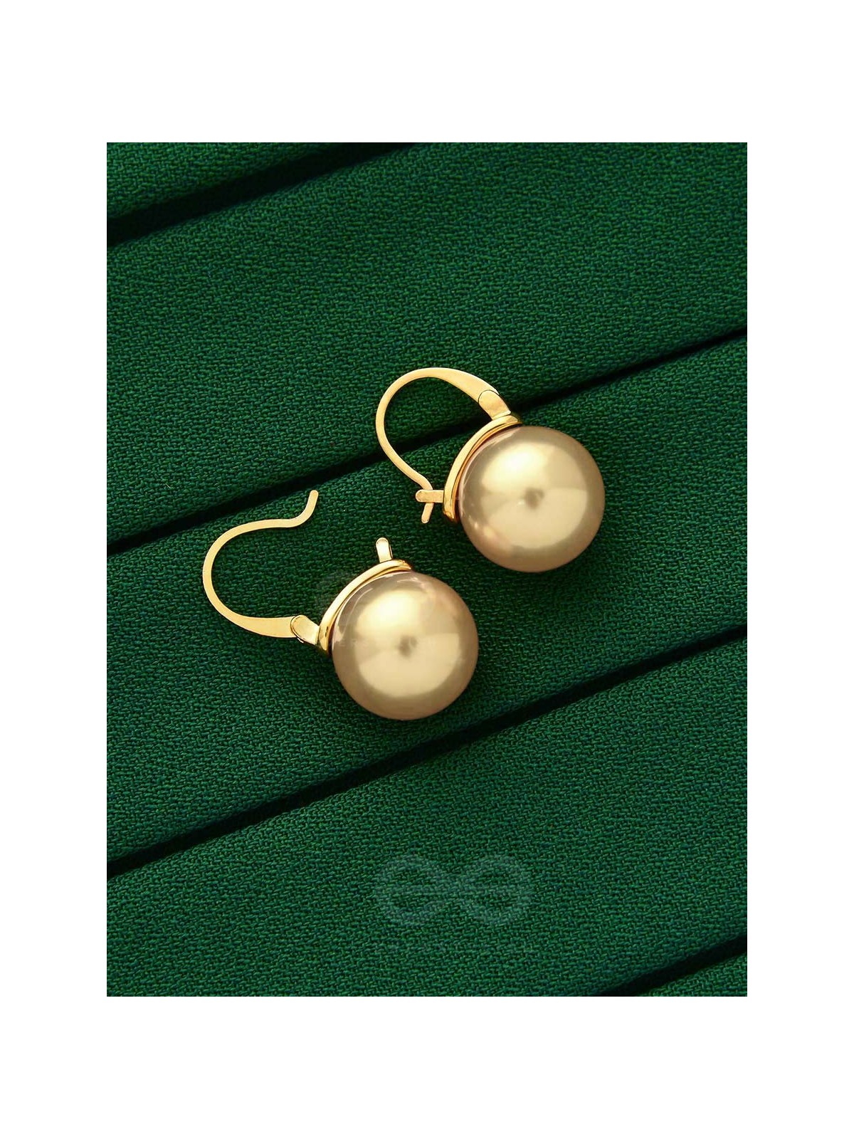 TEARS OF MERMAID- GOLDEN PEARL EARRINGS