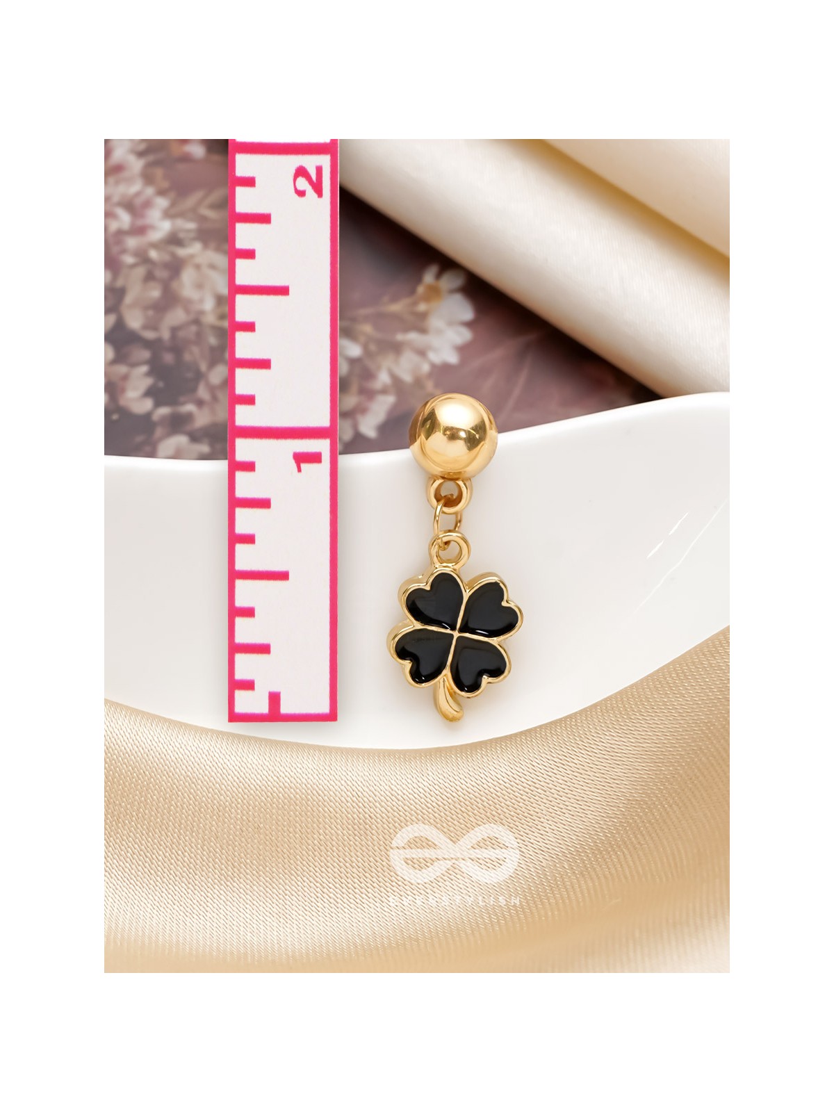 The Blooming Tale- Golden Embellished Earrings