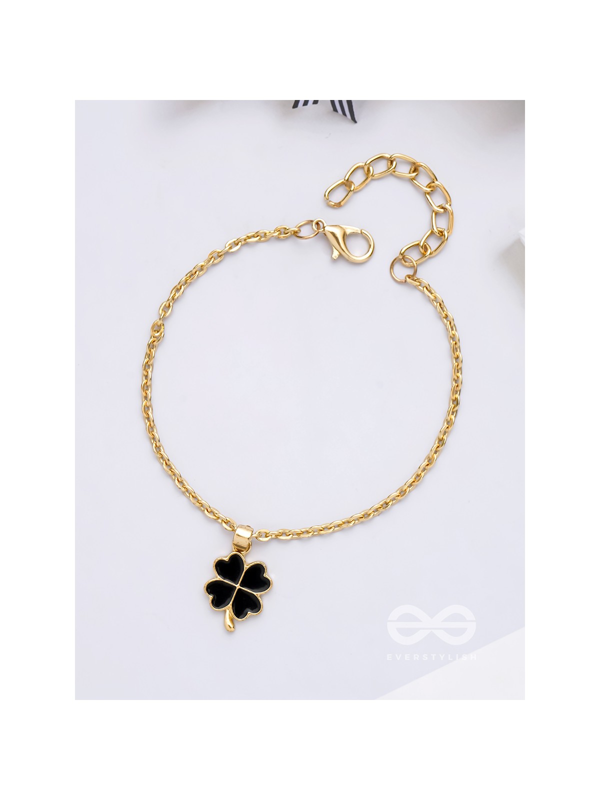 The Ebony Bud- Golden Embellished Bracelet