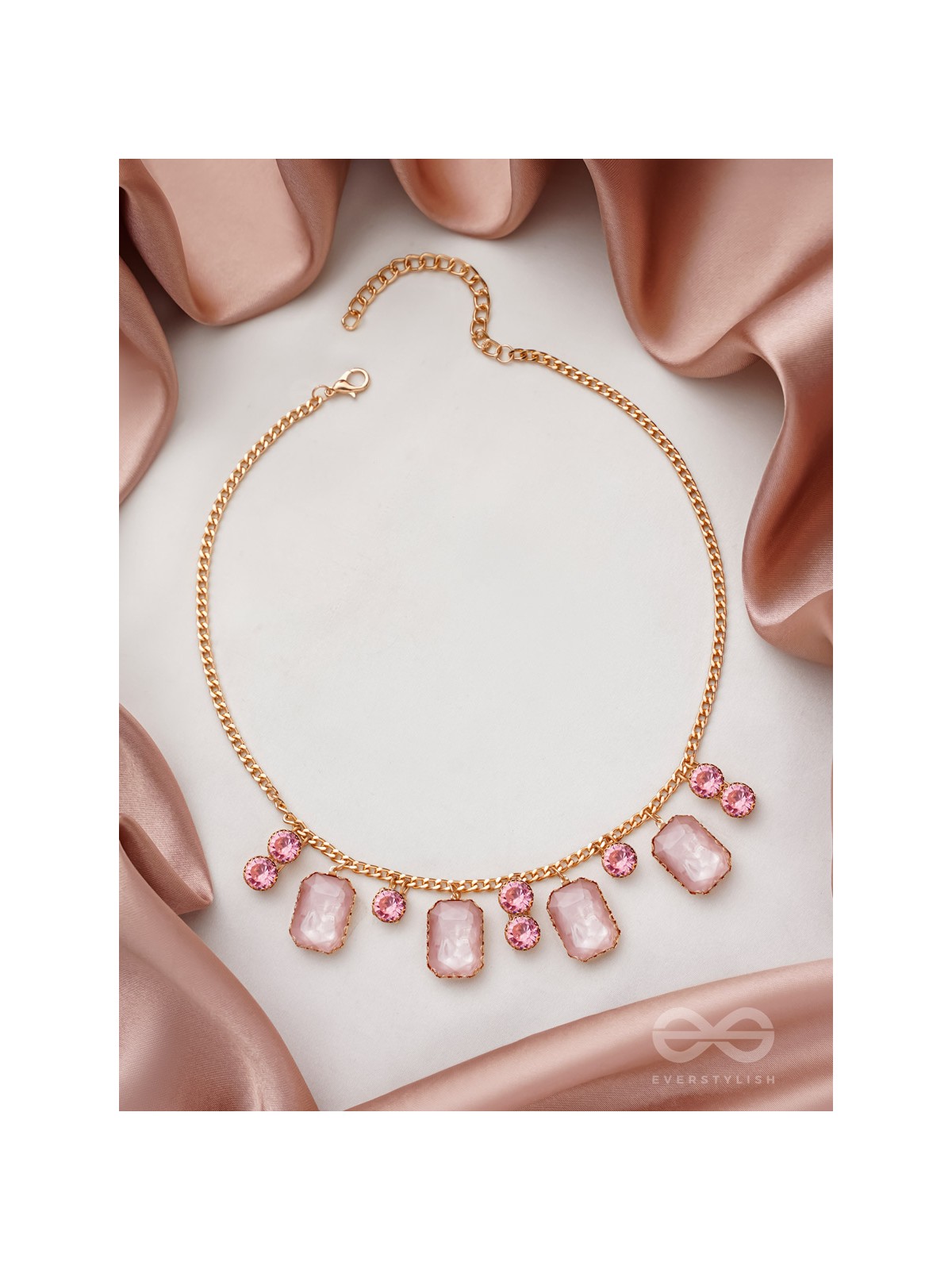 The Garden Of Evening Mists- Golden Embellished Necklace With Anti-Tarnish Coating 