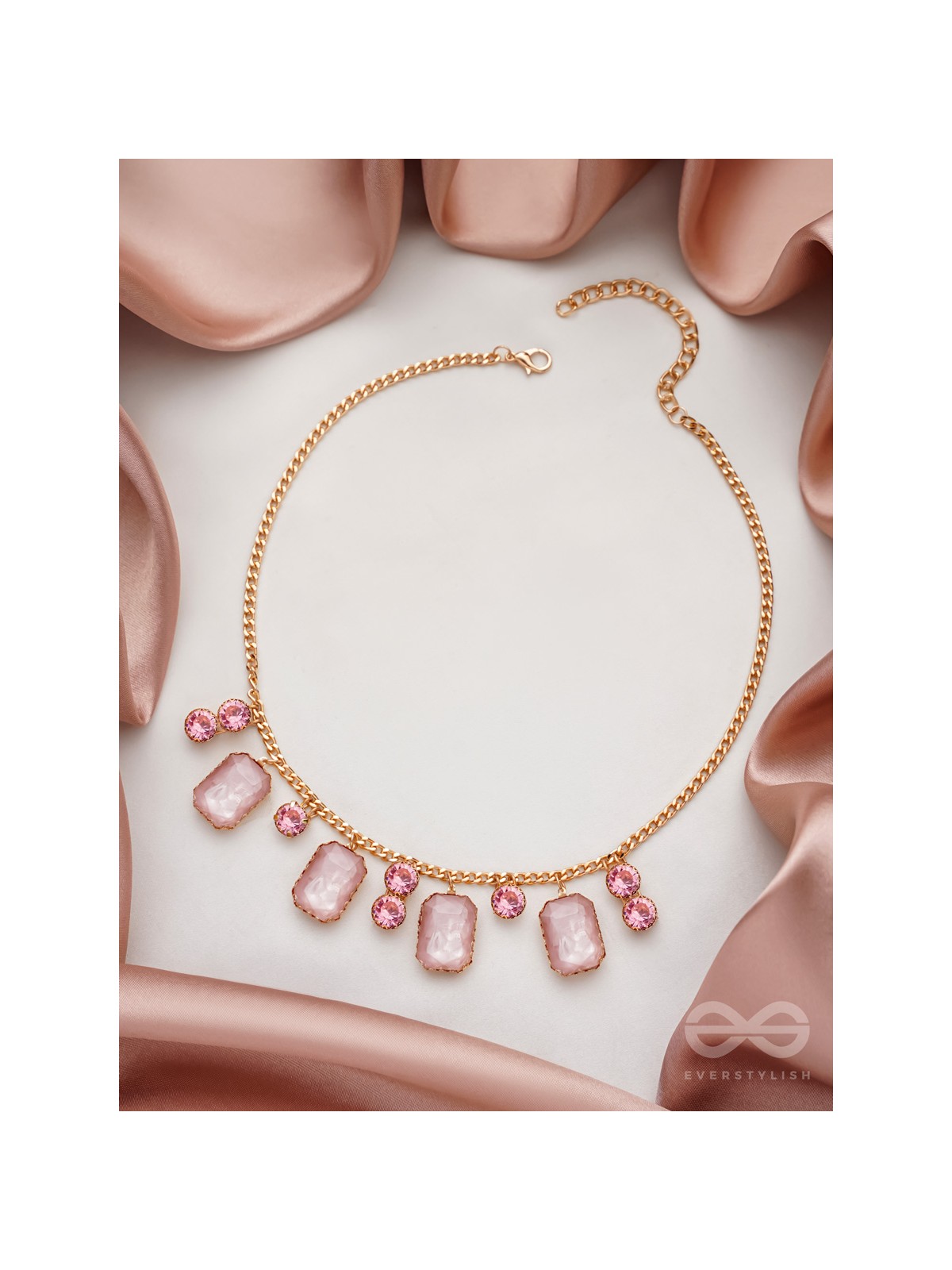 The Garden Of Evening Mists- Golden Embellished Necklace With Anti-Tarnish Coating 