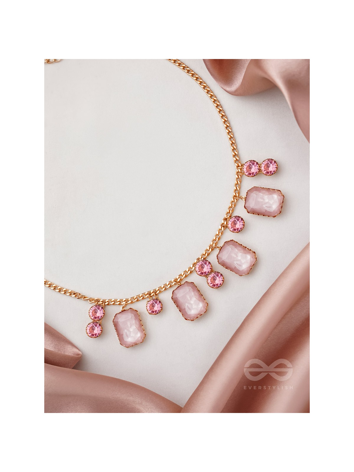 The Garden Of Evening Mists- Golden Embellished Necklace With Anti-Tarnish Coating 