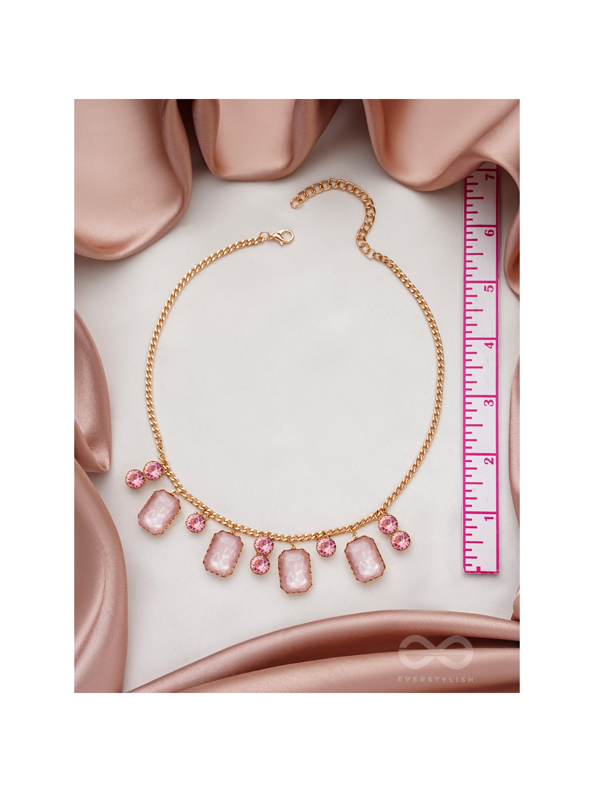 The Garden Of Evening Mists- Golden Embellished Necklace With Anti-Tarnish Coating 