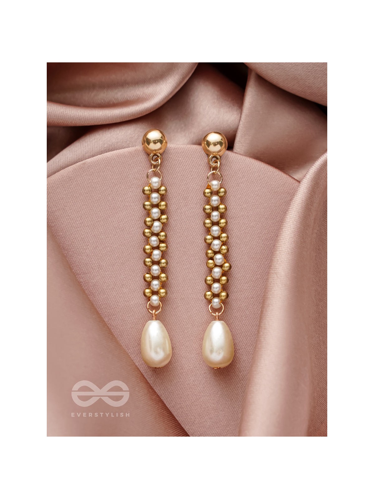 The Golden Path - Golden Pearl Earrings