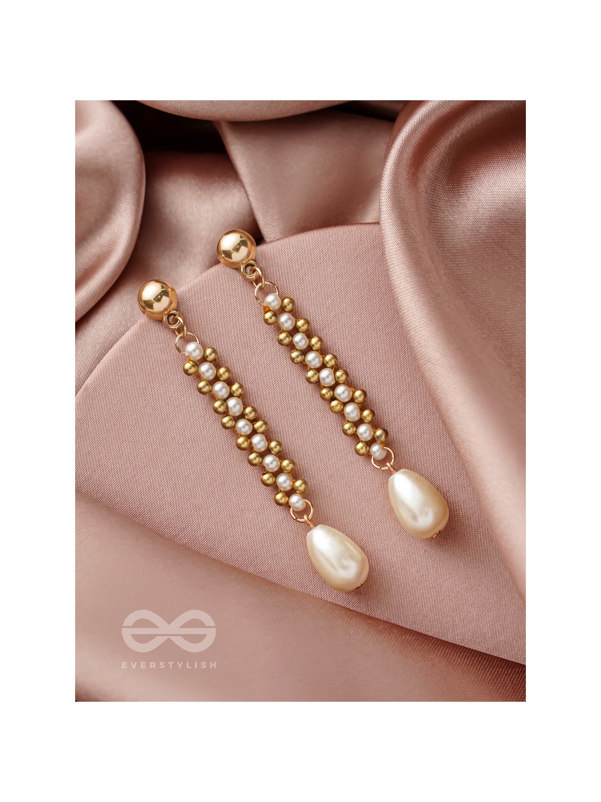 The Golden Path - Golden Pearl Earrings