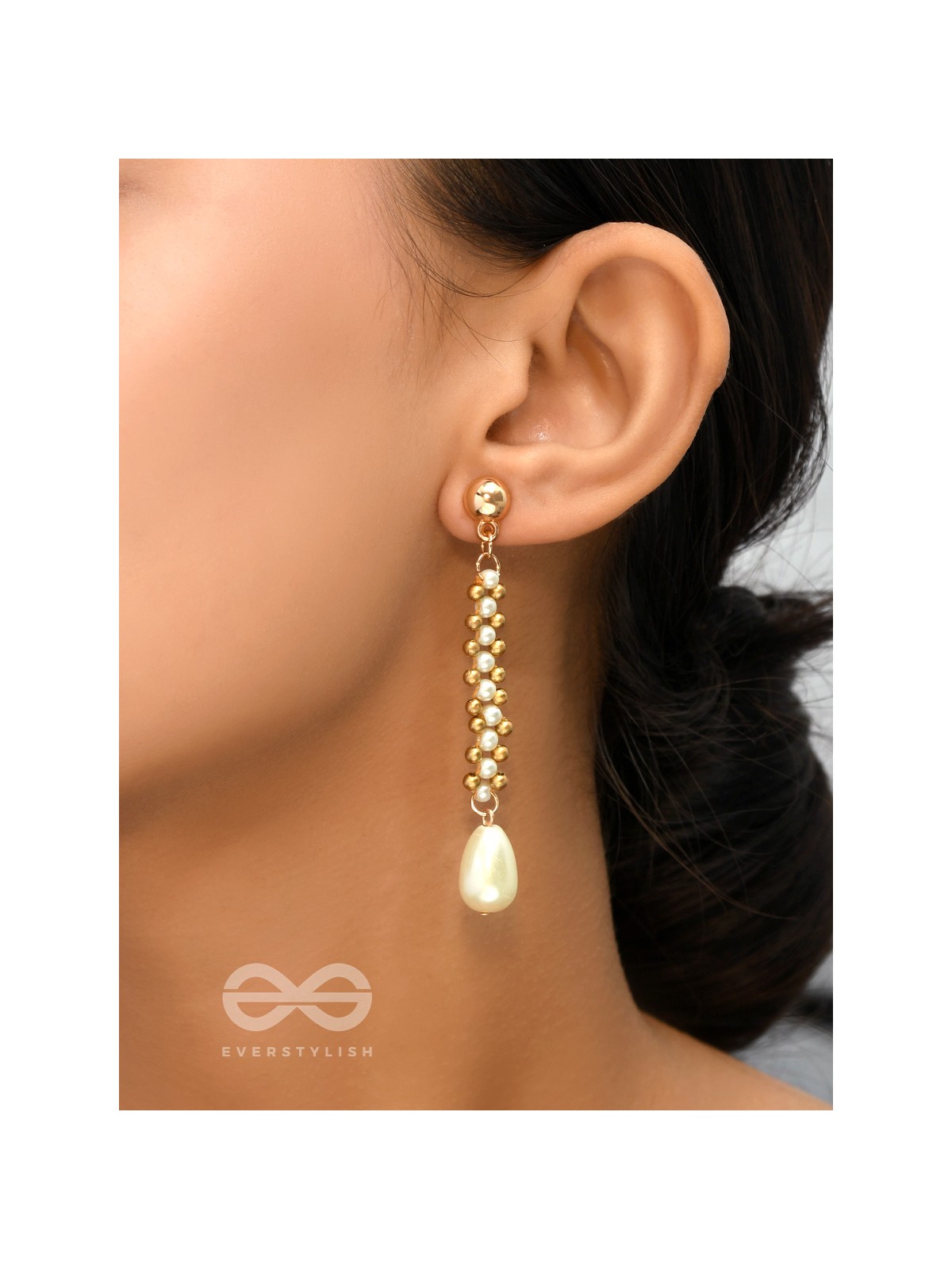 The Golden Path - Golden Pearl Earrings