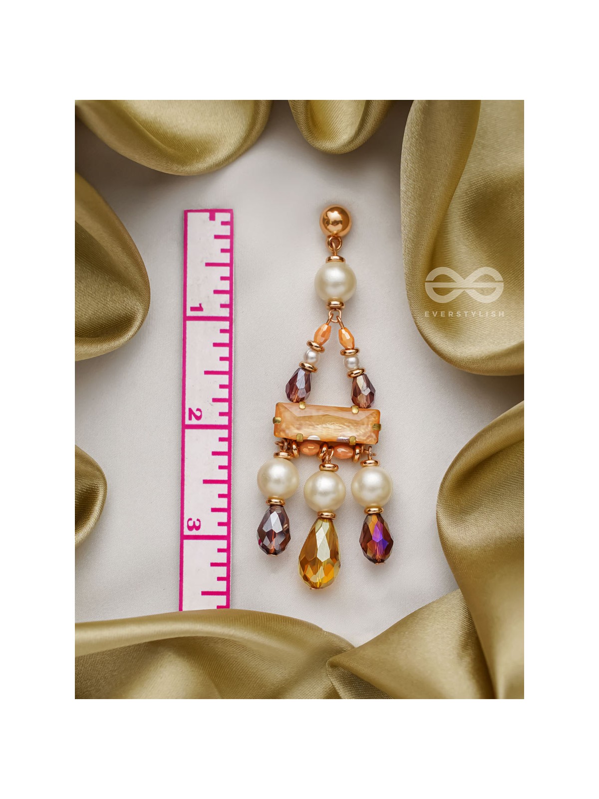 The Honeybunch- Golden Embellished Earrings