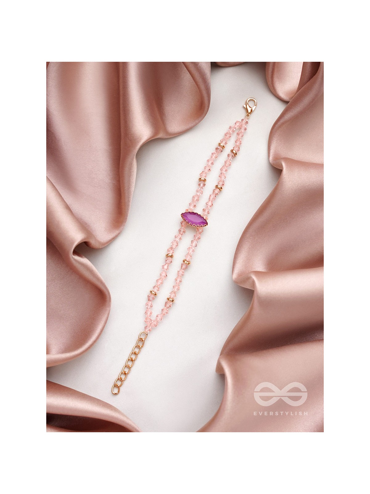 The Lavender Grove- Golden Embellished Bracelet