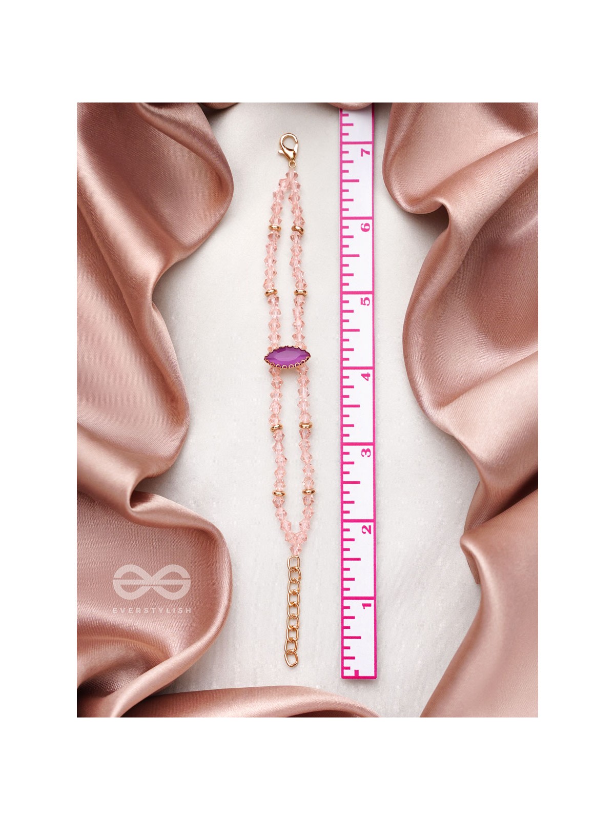 The Lavender Grove- Golden Embellished Bracelet