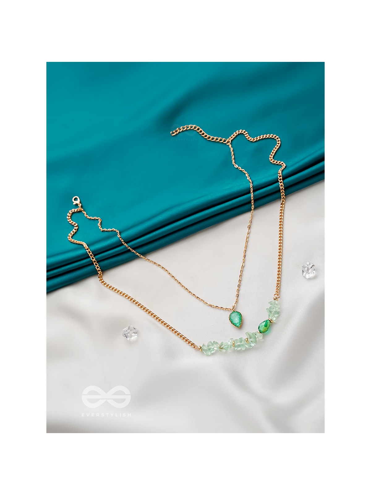 The Royal Simper- Golden Layered Necklace With Anti-Tarnish Coating 