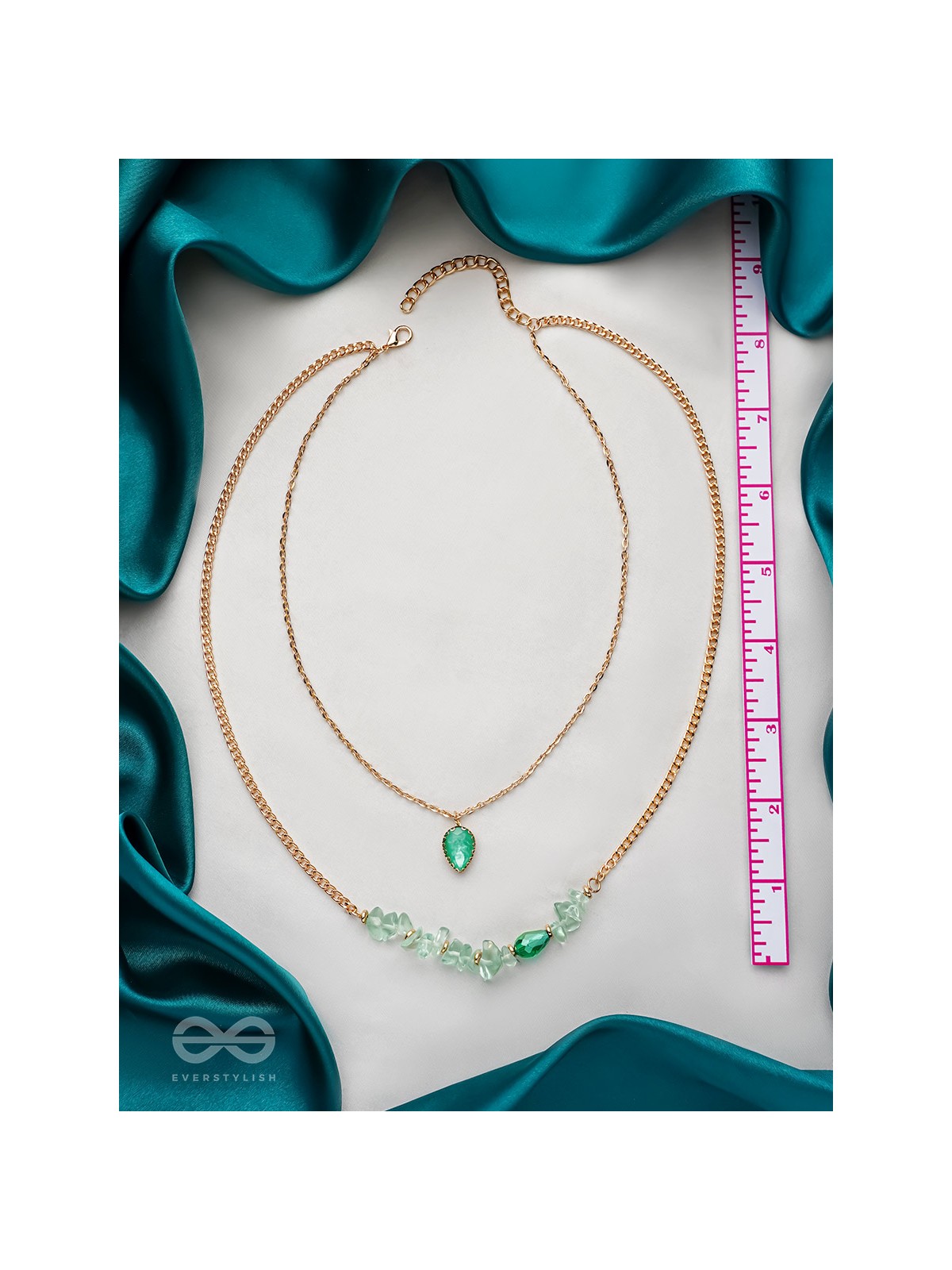 The Royal Simper- Golden Layered Necklace With Anti-Tarnish Coating 