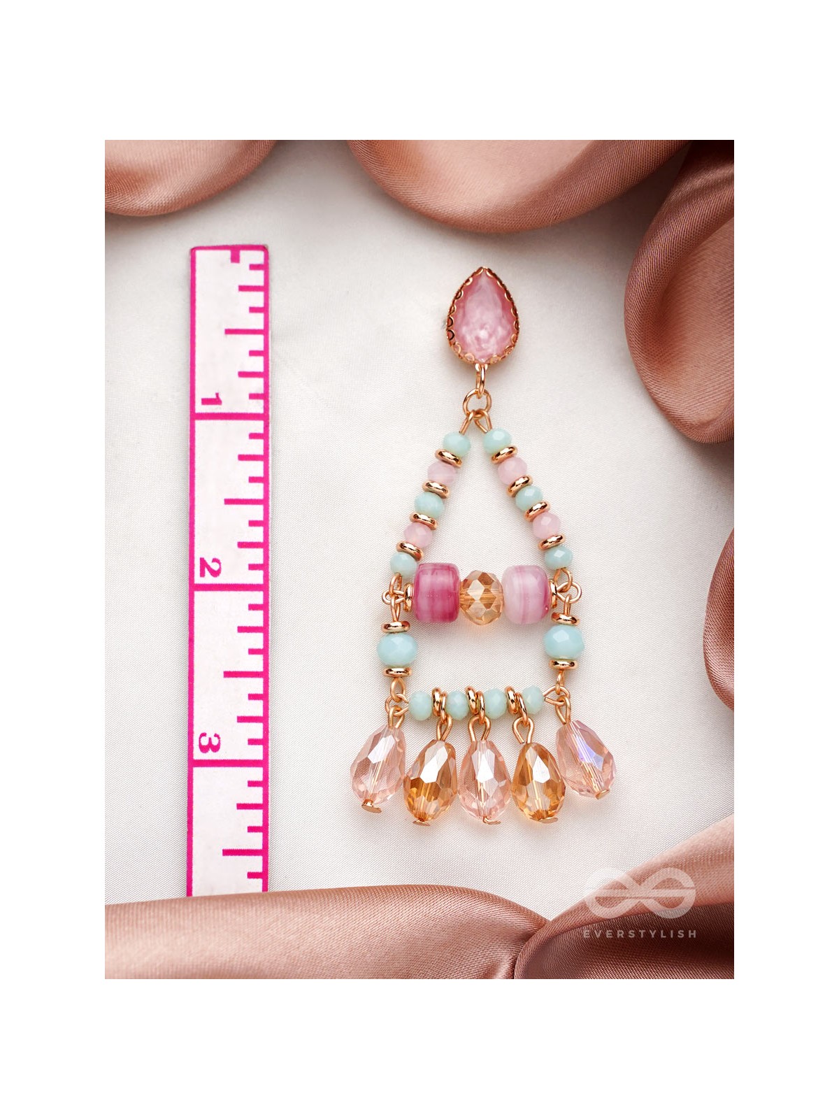 The Temple of Heaven- Golden Embellished Earrings