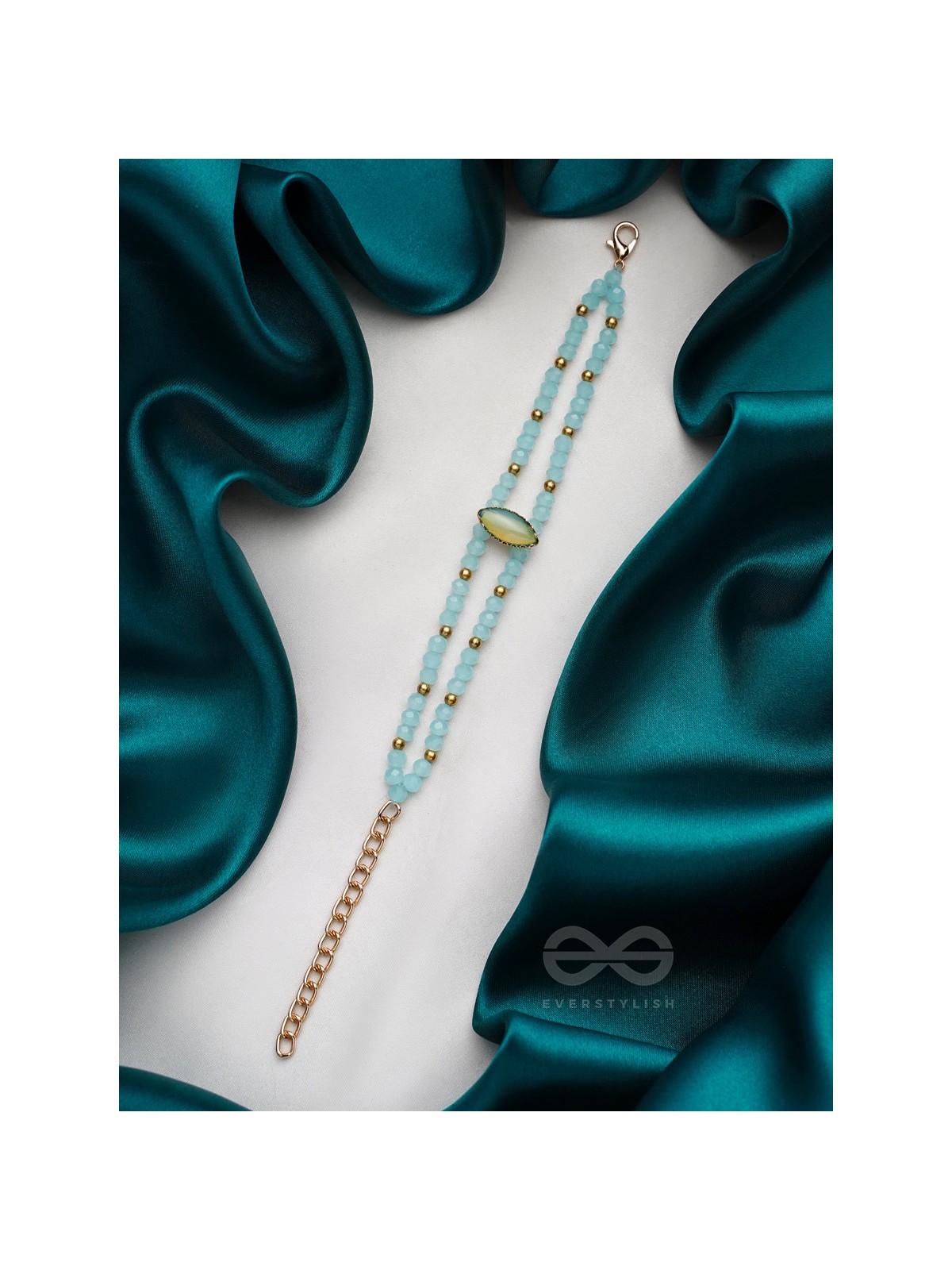 The Sapphire Grove- Golden Embellished Bracelet