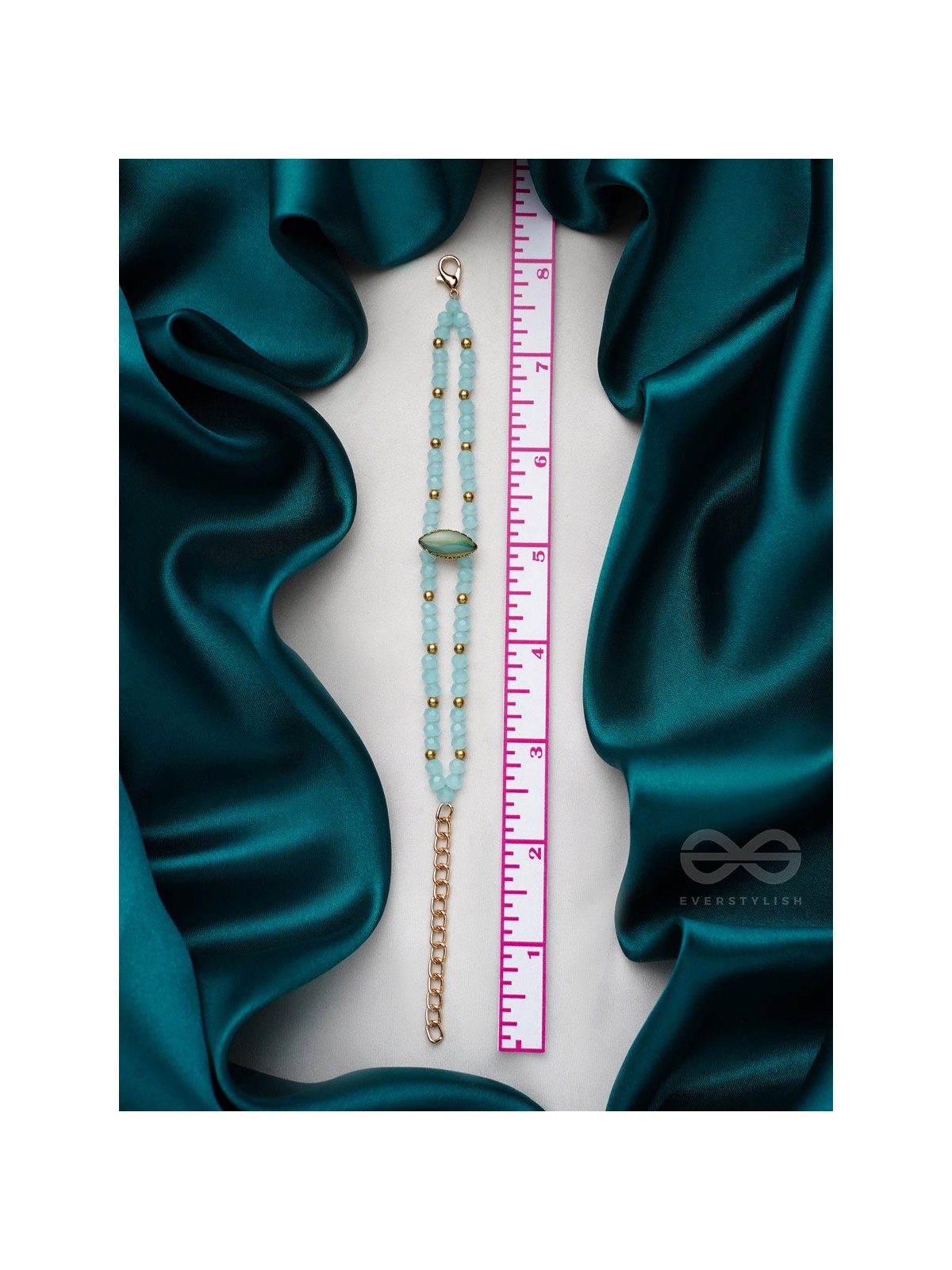 The Sapphire Grove- Golden Embellished Bracelet